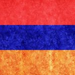 Armenia Metallic flag, Textured flag