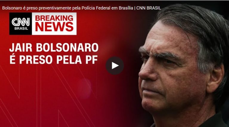 Bolsonaro é preso pela Polícia Federal em Brasília