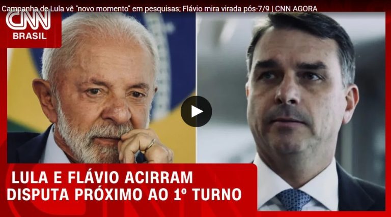 Campanha de Lula vê “novo momento” em pesquisas; Flávio mira virada pós-7/9